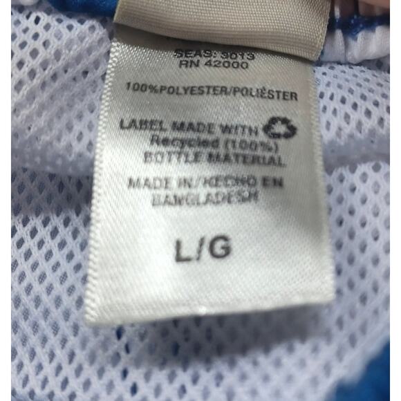 VTG Islander Swim Trunks Men's Large Blue and White Tropical Vacation Cruise - Picture 7 of 8